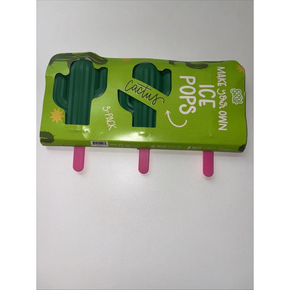 Cactus Popsicle Molds , Cool Gear Ice Pops Makes 6 Frozen Treats Summer Treats